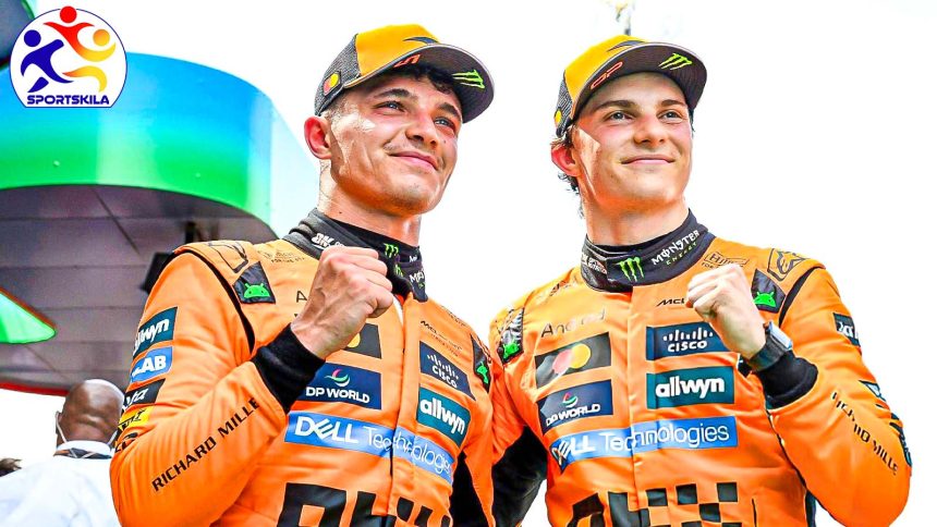 McLaren's Lando Norris, Oscar Piastri