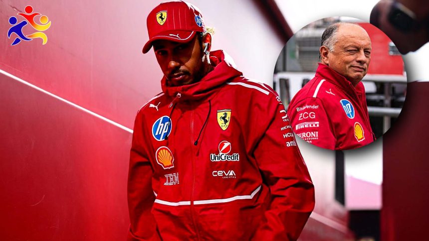 Ferraris' Lewis Hamilton & Fredric Vasseur