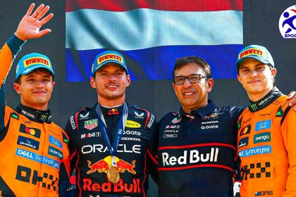 Max Verstappen, Lando Norris, Oscar Piastri