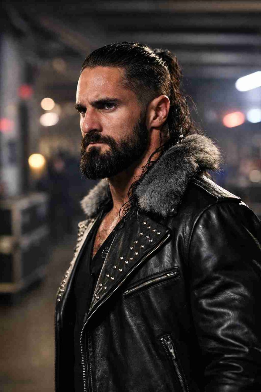Seth Rollins backstage with a serious expression amid WWE tension rumors